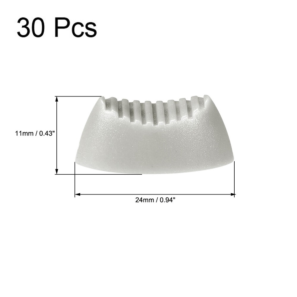 Console Mixer Slider Fader Knobs Replacement for Potentiometer Grey 30pcs