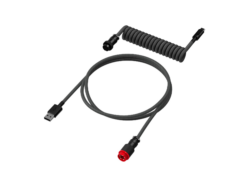 HyperX USB-C Coiled Cable Gray-Black