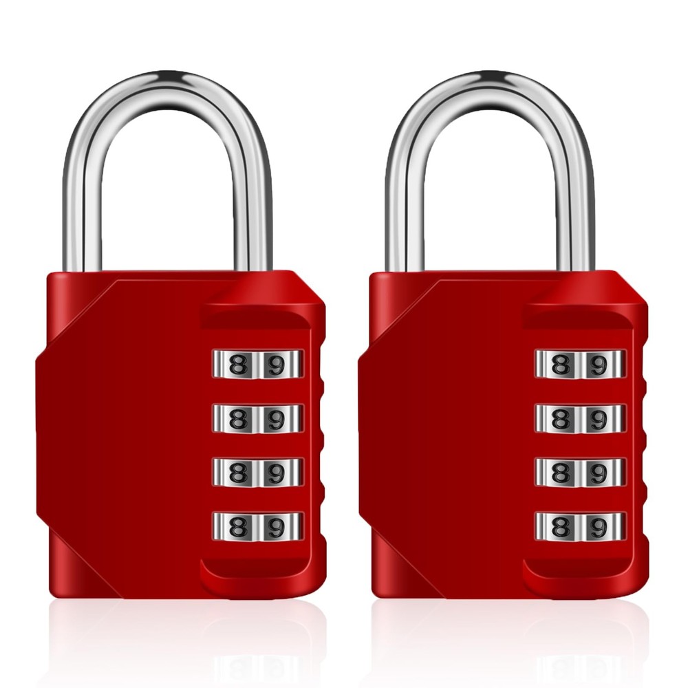 Combination Padlocks 4 Digit Number Code For Gym School Locker Lock Employee Loc