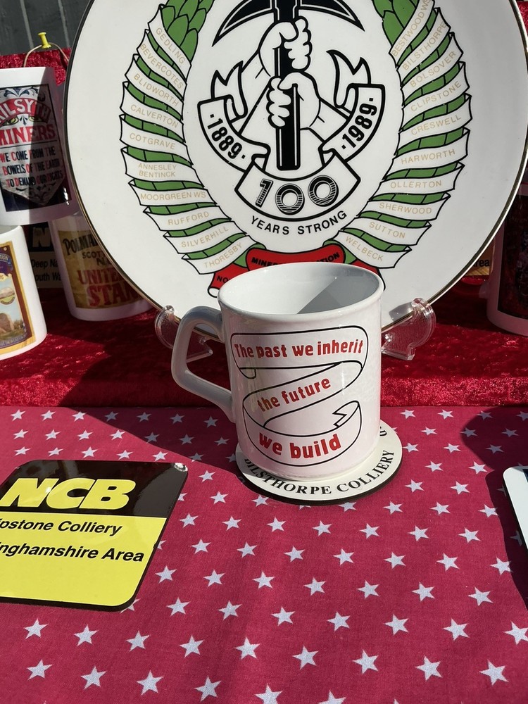 Notts NUM Colliery Plate & mug