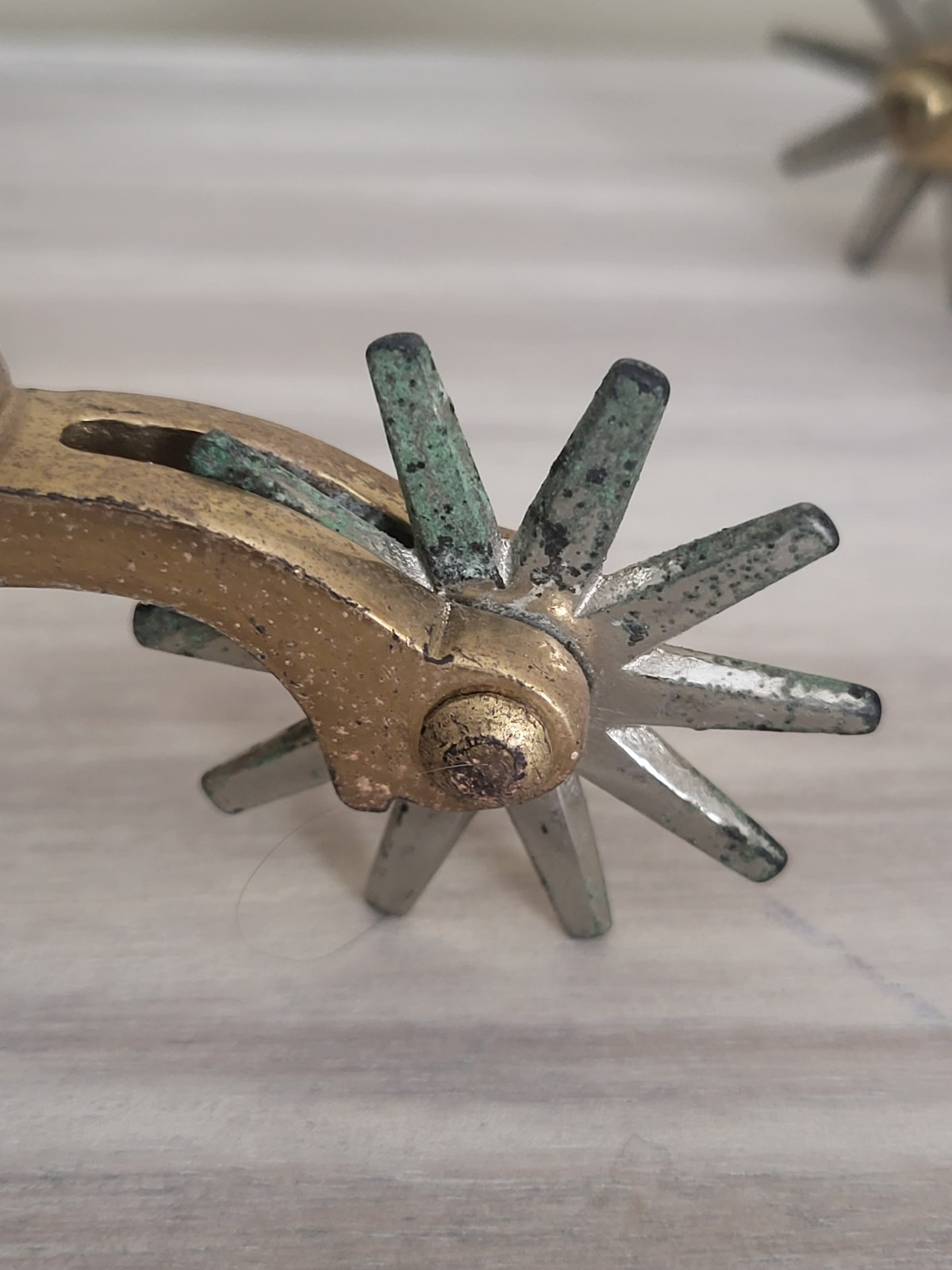 HERCULES BRONZE SPURS Horse Head Star