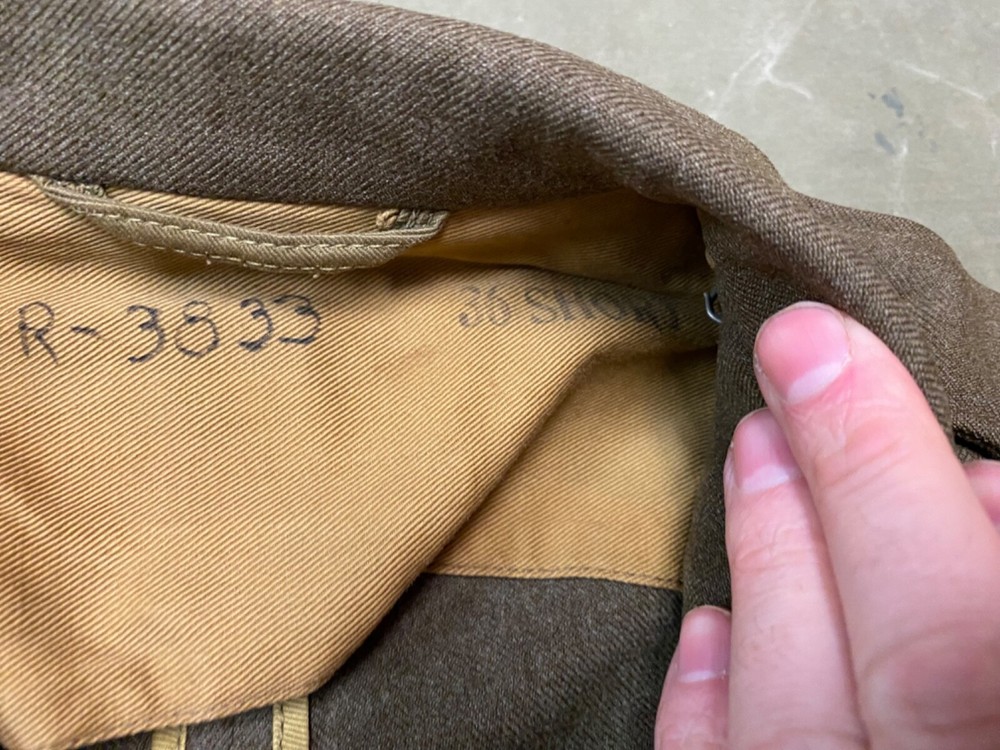 ORIGINAL WWII US ARMY M1938 CLASS A DRESS JACKET-SIZE 36S XSMALL SMALL