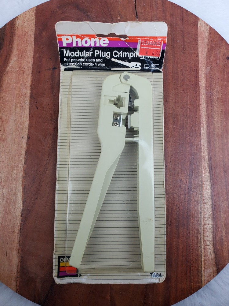 Gemini TA84 Modular Plug Crimping Tool 4-Wire NEW NOS