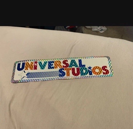 Universal Studios Retro Hologram Bumper Sticker