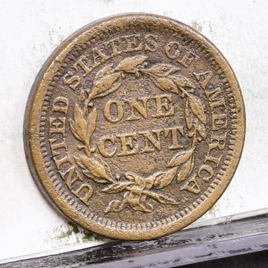 1854 Large Cent - VF Details, Rough Surface (56539-H)