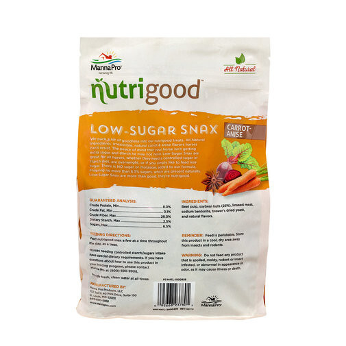 Nutrigood Low-Sugar Snax for Horses