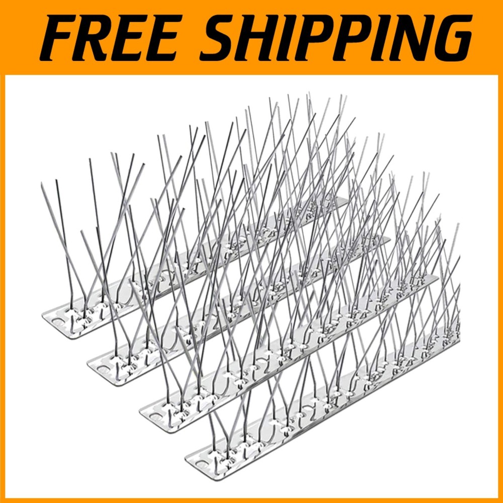 Stainless Steel Bird Spikes - Easy Install, 17 Strips