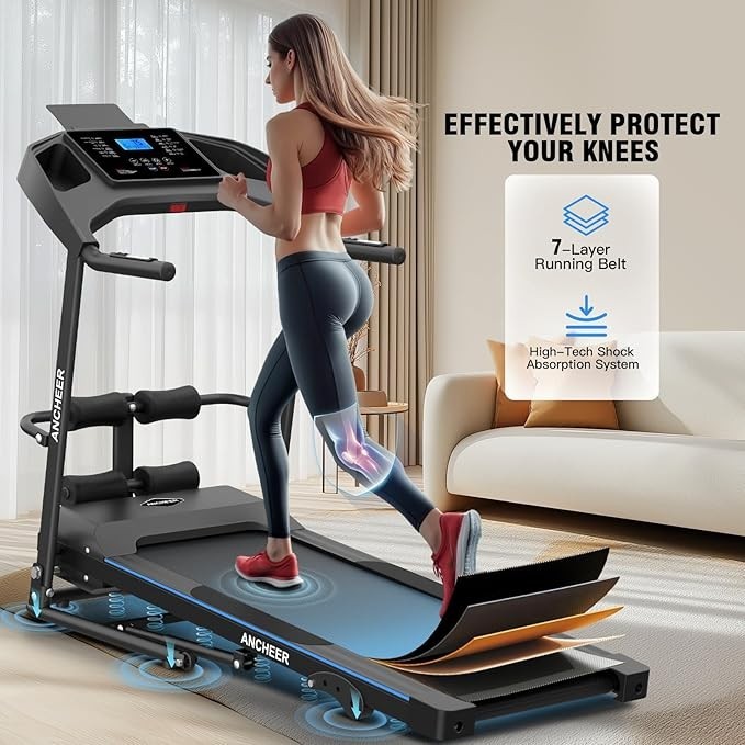 12% Incline Smart Treadmill Machine,Dual-Training Efficiency Treadmill Machine#