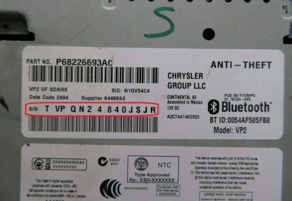 ✅ Chrysler Radio Code Unlock From Serial Number | Fast PIN Code