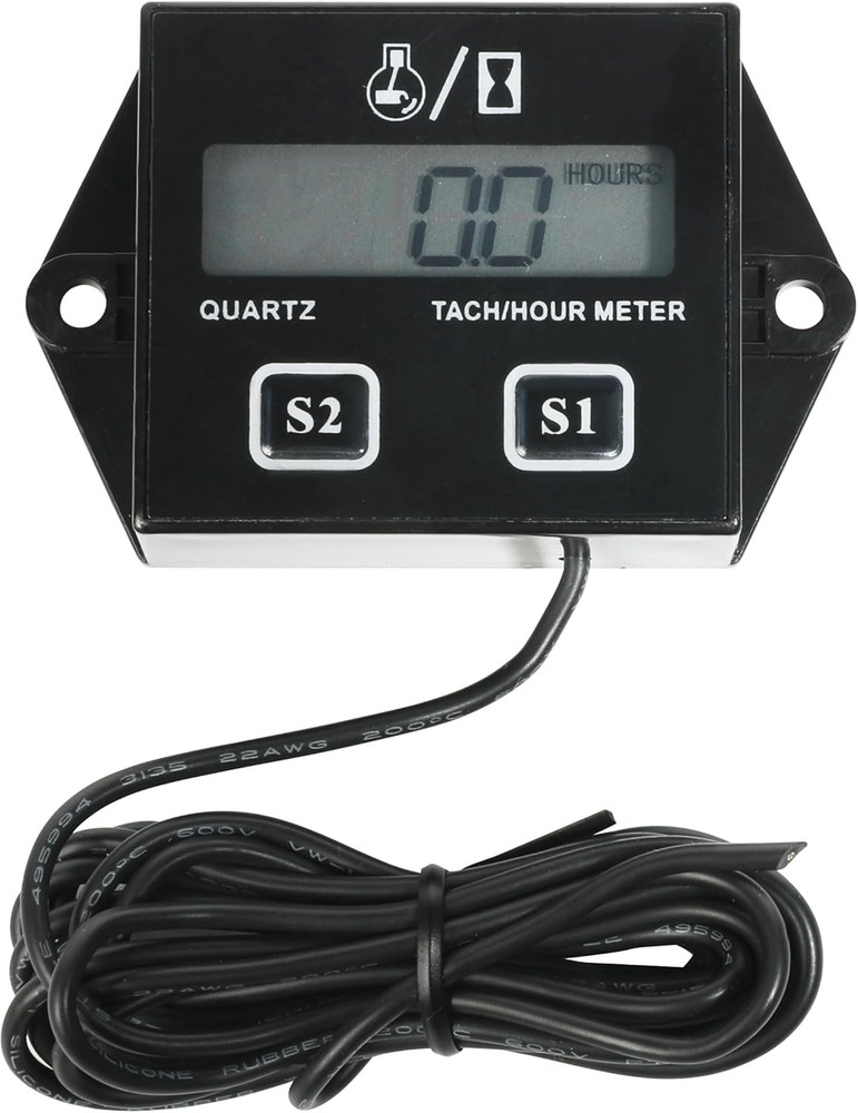 Tachometer,Car Accessories Small Engine Tachometer,Waterproof Inductive Tacho Ga