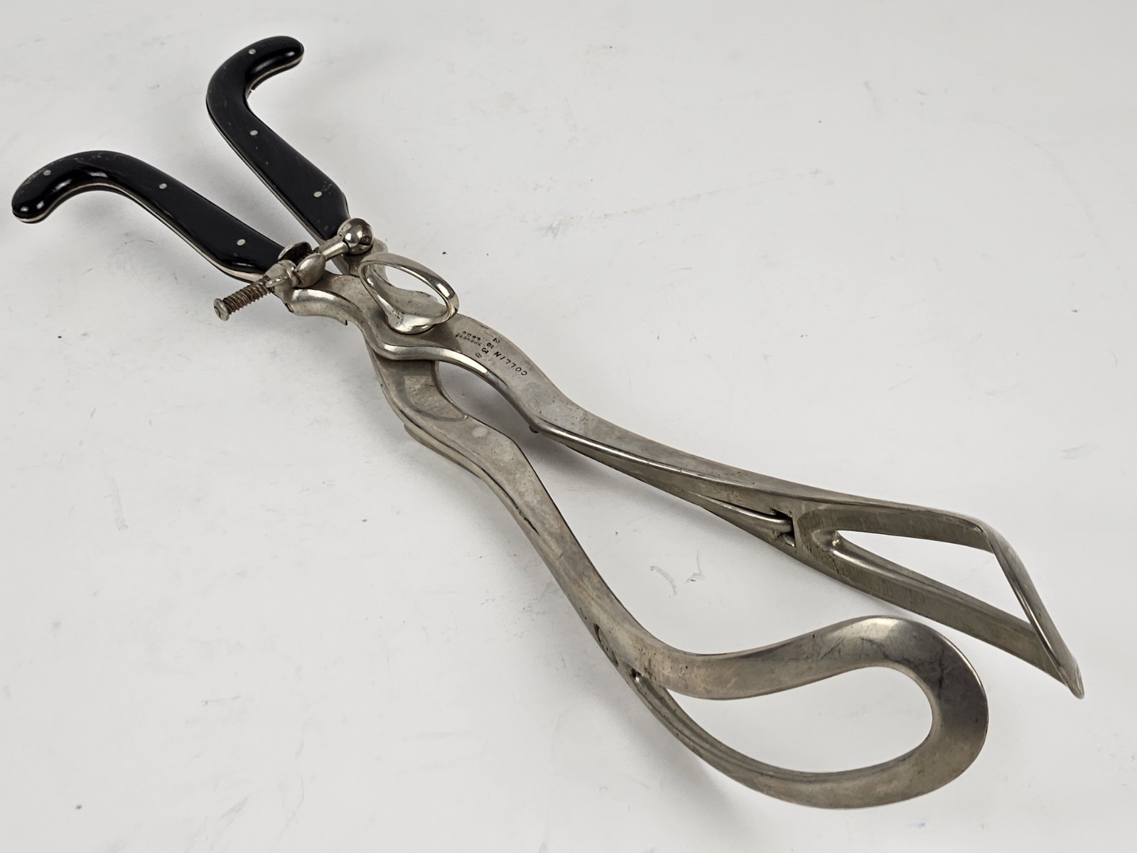 Antique 1800s US Civil War Surgeon Doctors Birthing Forceps Maison Collin France