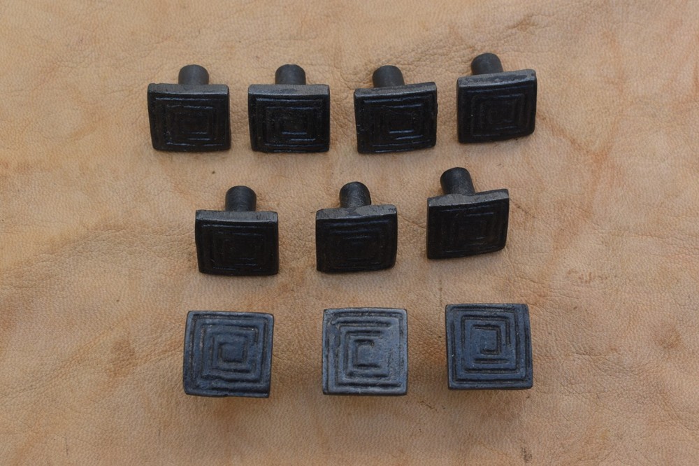 Cast Iron Knob square shape vintage Drawer handle cupboard knobs 10 pcs