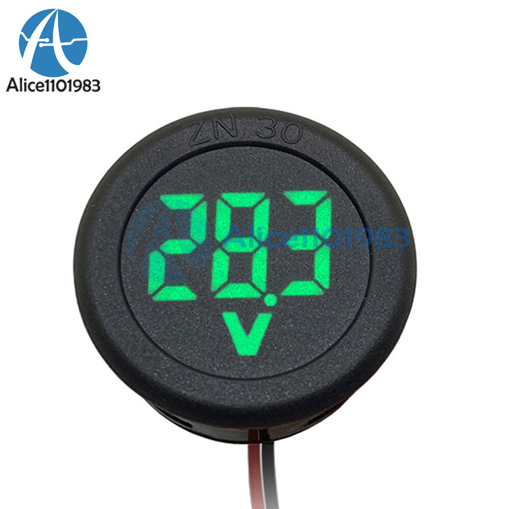 DC5V-100V Voltmeter Digital Display Voltage Meter Tester Panel Voltage Indicator