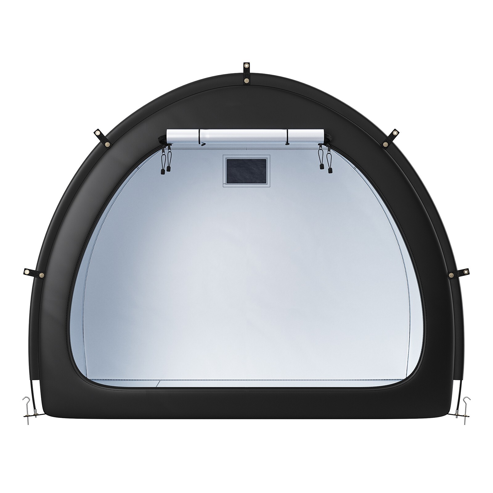 Outdoor Bike Storage Tent Fan-Shaped Waterproof Bike Tent Shed for 4 to 5 Bikes