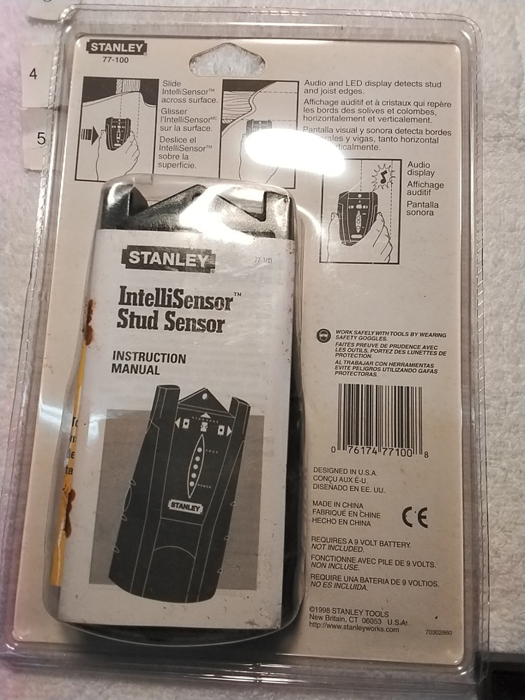 STANLEY 77-100 INTELLISENSOR STUD- JOIST LOCATOR