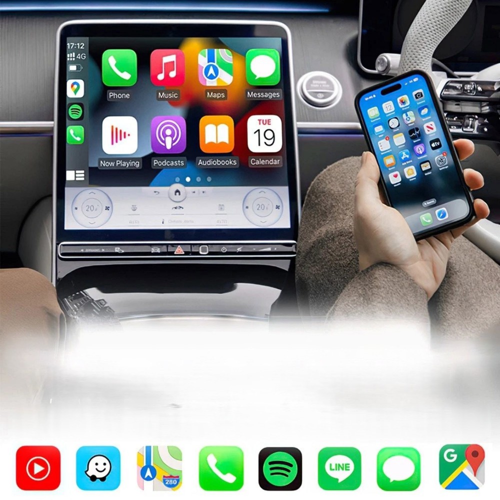 Wireless for CarPlay Dongle Bluetooth 4.2 for Android Auto USB Adapter Module