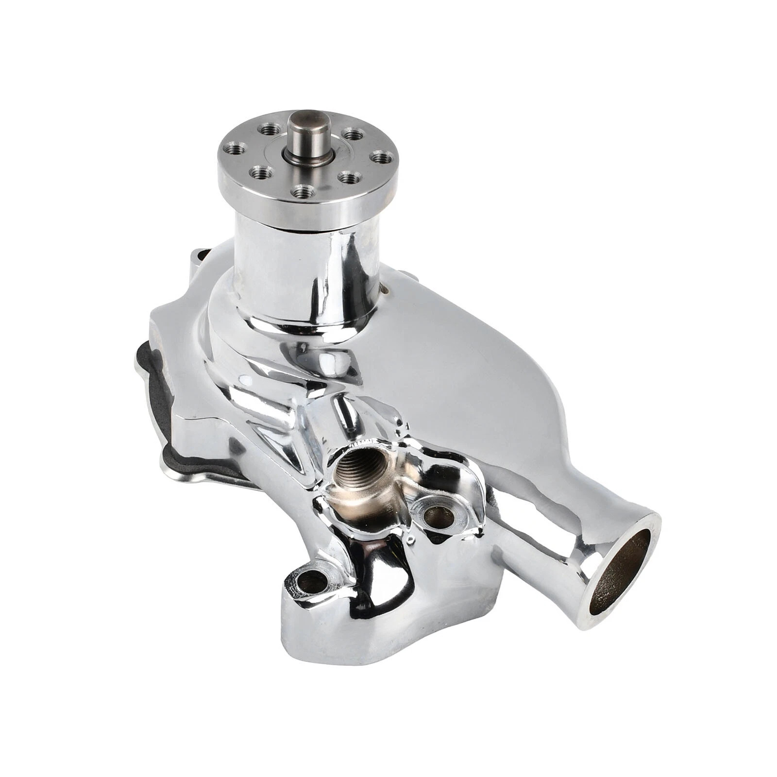 High Volume Chrome Short Water Pump For Small Block Chevy SBC 283 305 327 350