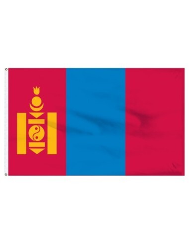 Mongolia 2' x 3' Indoor Polyester Flag