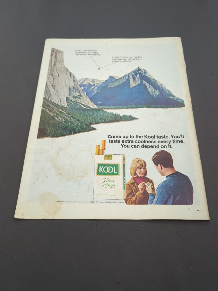 Kool Cigarette Advertisement 1960s