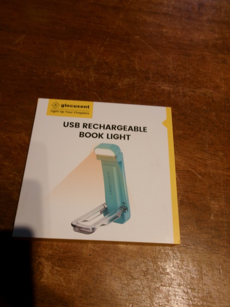Glocusent USB Rechargeable Book Light- New & Unopened