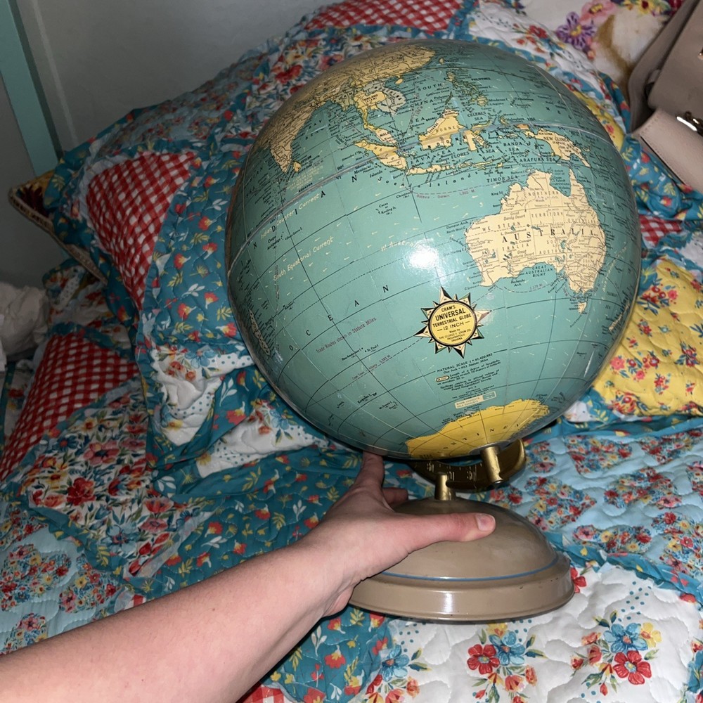 1950’s Vintage Globe by Cram’s Universal 12"