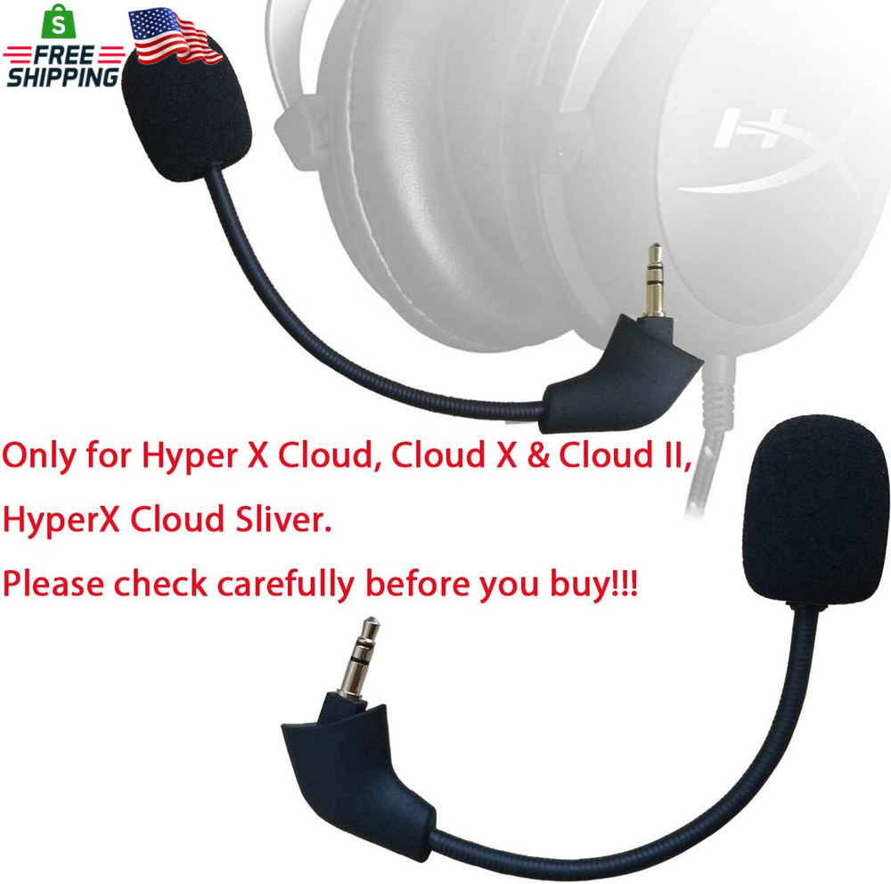 Replacement Microphone for Hyperx Cloud, Cloud X/Ii,Hyperx Silver Noise Cancelli