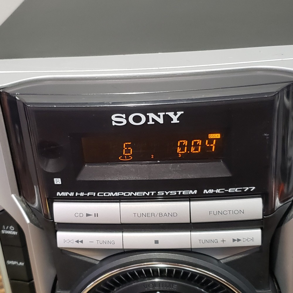 Sony MHC-EC77 3 CD Changer Mini Hi-Fi Component System Only Tested