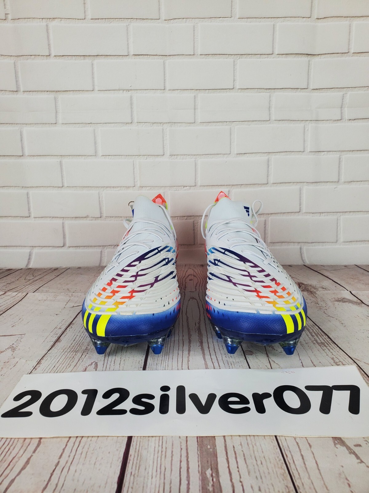 Size 9 Adidas Men's Predator Edge.1 Low SG Soccer Cleats White Solar GW1014 NEW