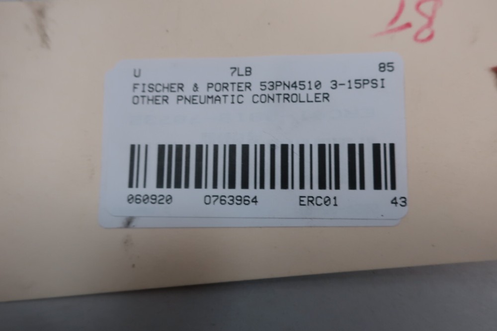 Fischer & Porter 53PN4510 Pneumatic Controller 3-15psi