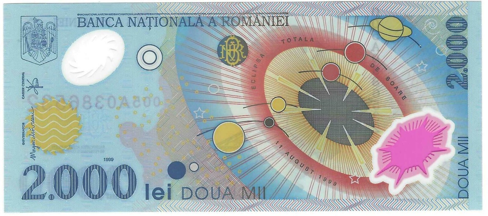 1999 Romania 2000 Lei P111a UNC