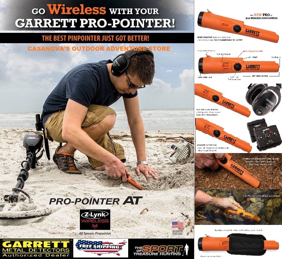 GARRETT PRO POINTER AT Z LYNK LINK WIRELESS PINPOINTER METAL DETECTOR WATERPROOF