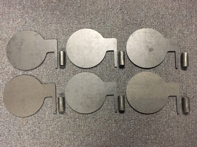 AR500 Steel Target Dueling Tree DIY Kit 6pc 6" x 3/8" Paddles with Tubes! USA!