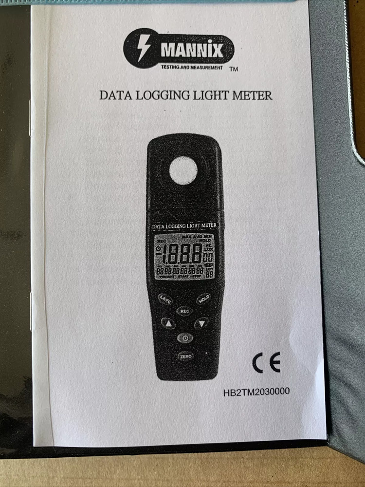 General Tools DLM203DL Data Logging Light Meter - Precision Measurement Tool