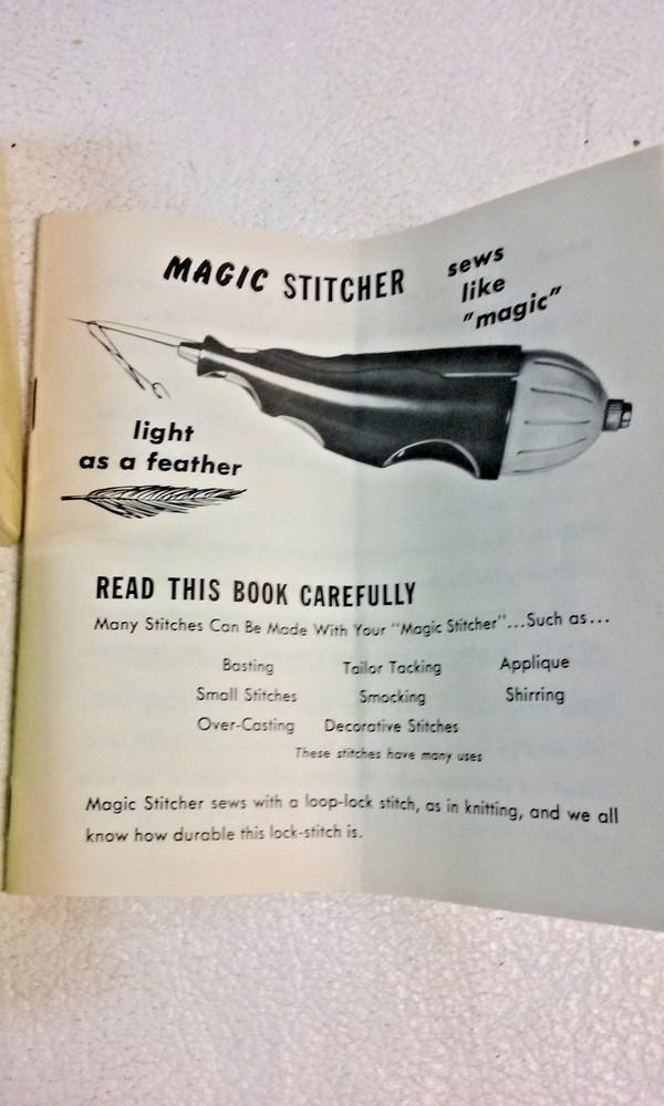 vintage Magic Stitcher Sewing Awl with Instructions & Box