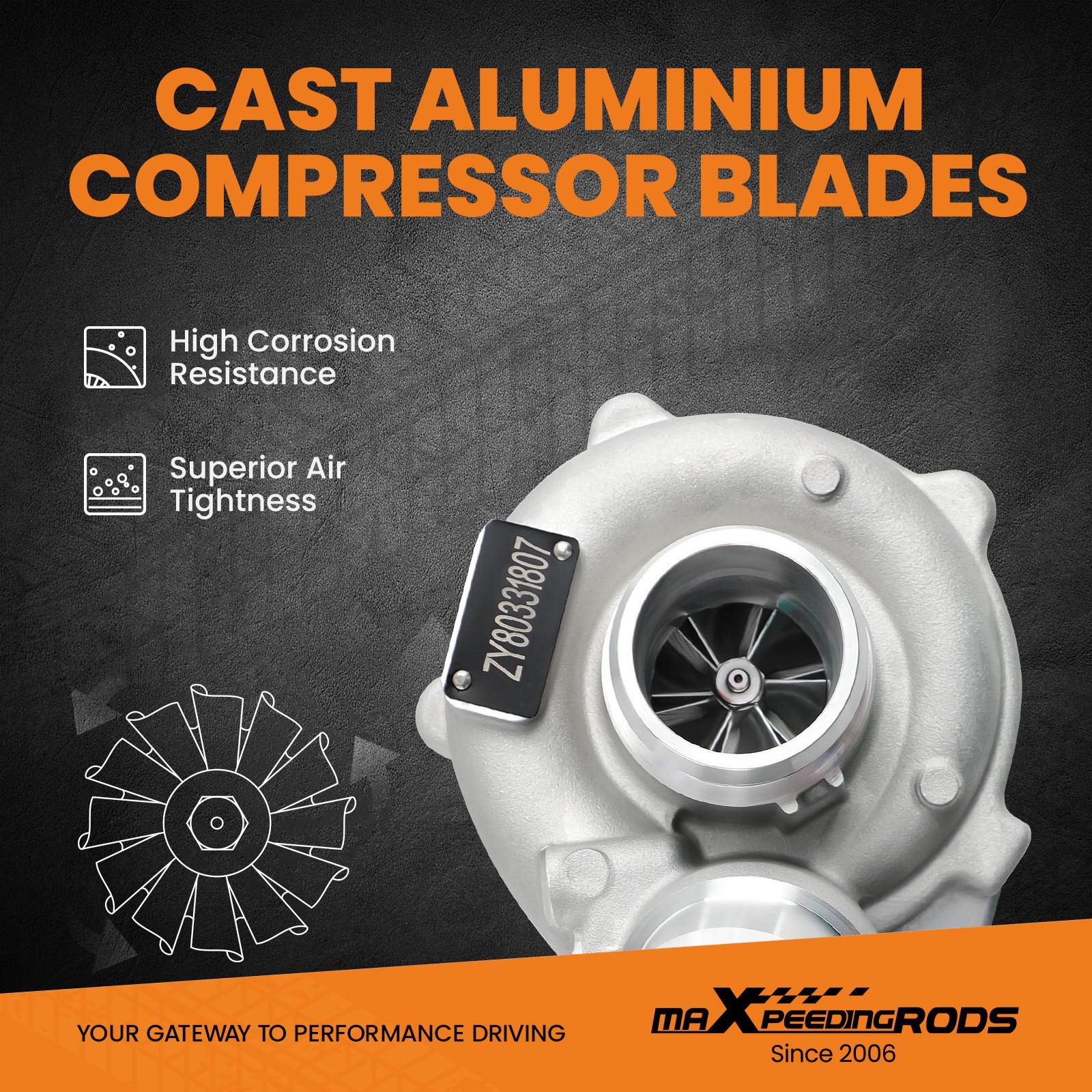 K03 Billet Twin Turbo Kit for Ford 3.5L F150 Expedition 2013-2016 V6 Ecoboost