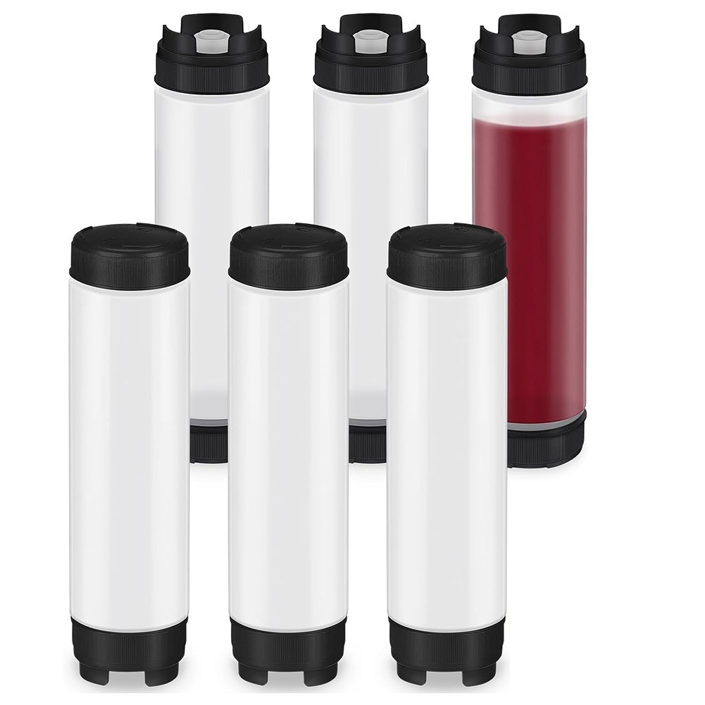 6 Pcs 16 Oz Condiment Squeeze Bottles Inverted Plastic Squeeze Bottle for4966