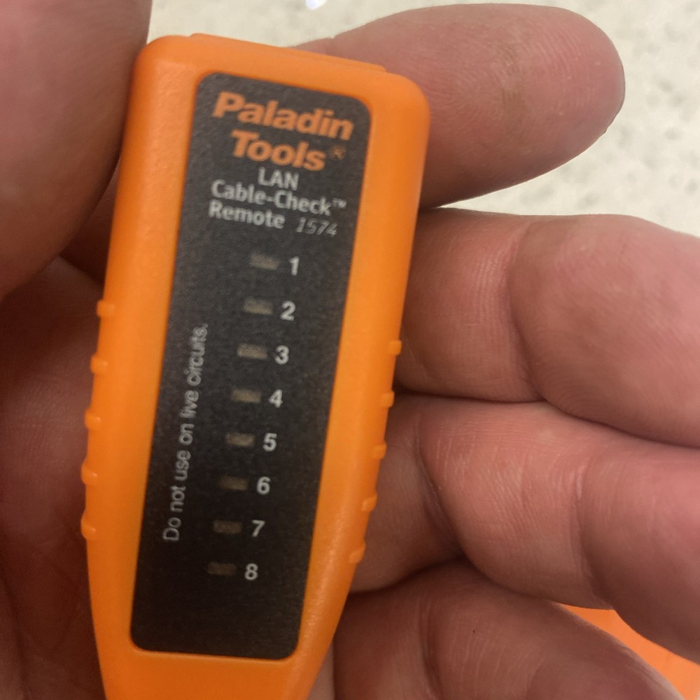 Paladin Tools LAN Cable Check 1574 Untested But Clean W/case