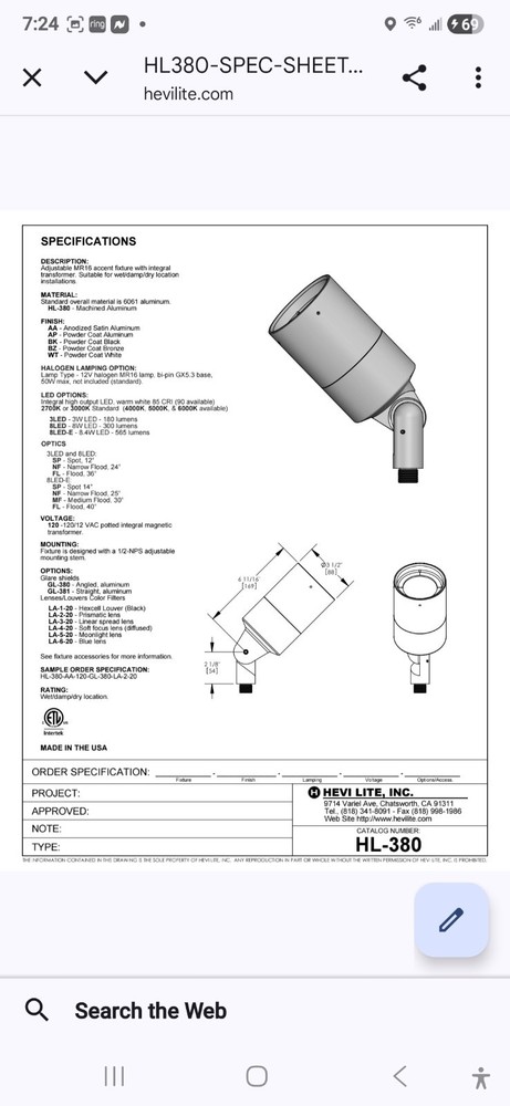 Hevi-lite HL-380