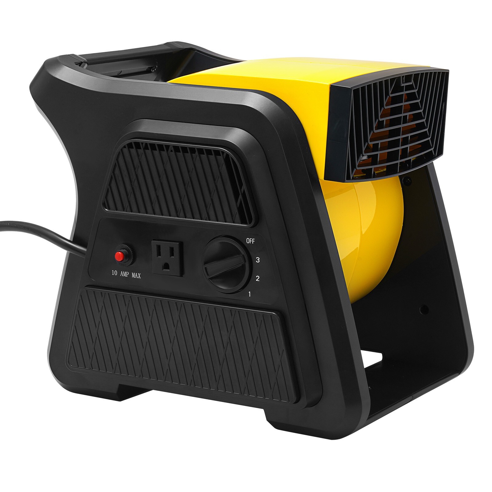 Pivoting Utility Fan Floor Blower Fan 3-Speed High Velocity 600 CFM Home