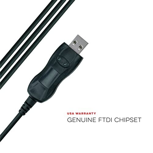 Universal USB Programming Cable for Baofeng Kenwood Radios - Plug & Play, Easy S