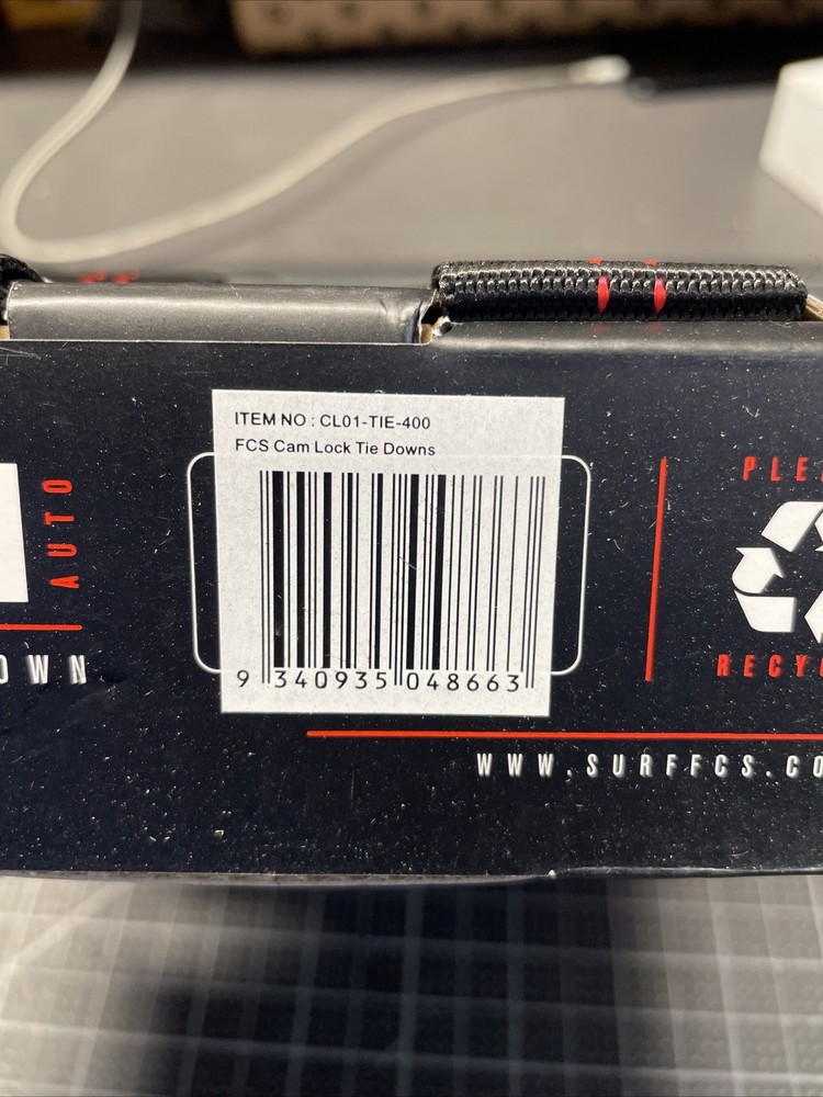 FCS Cam Lock Board Tie Down Straps