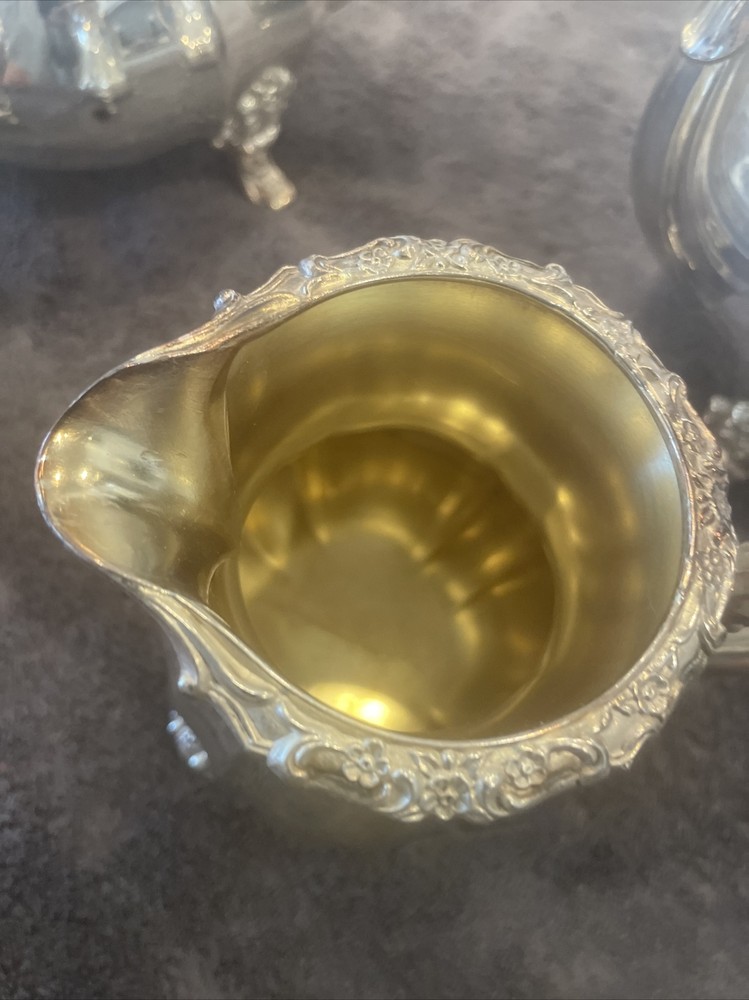 4 Piece Vintage International Sliver Co. COUNTESS Tea Set