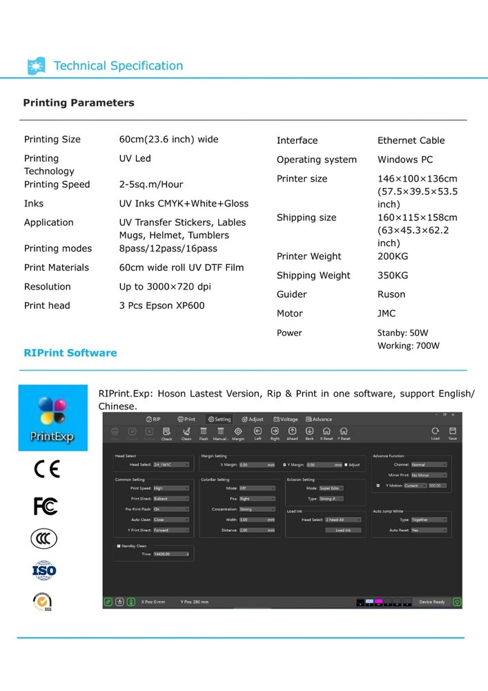 Refinecolor RF-60 PRO UV DTF Printer USA Tech & Setup Support