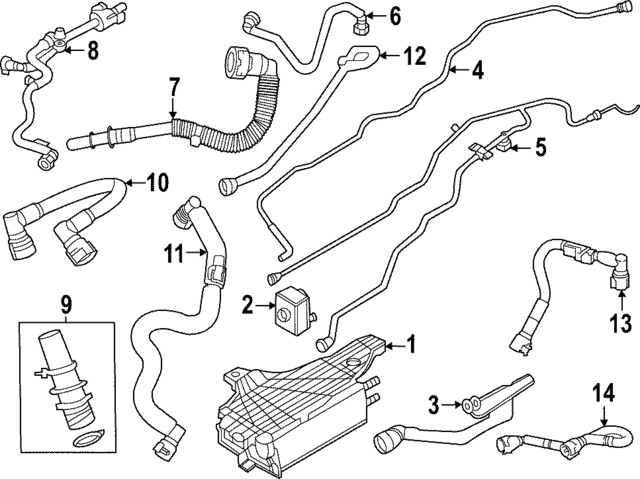 Genuine Ford Oxygen Sensor L1MZ-9G444-B