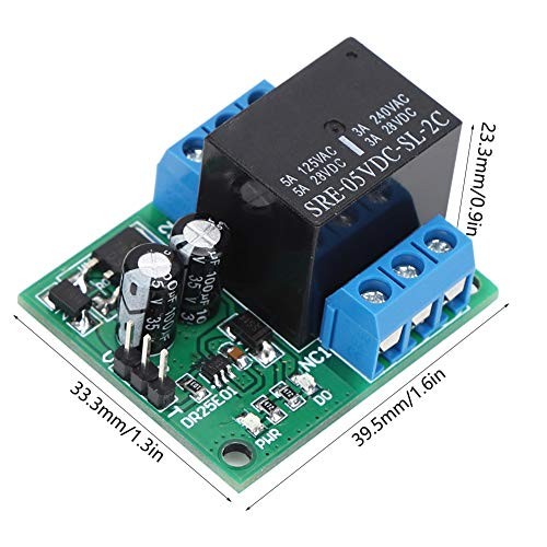 Self-Locking Relay Module, DC 5-24V 3-5A Flipflop DPDT Relay Module Double