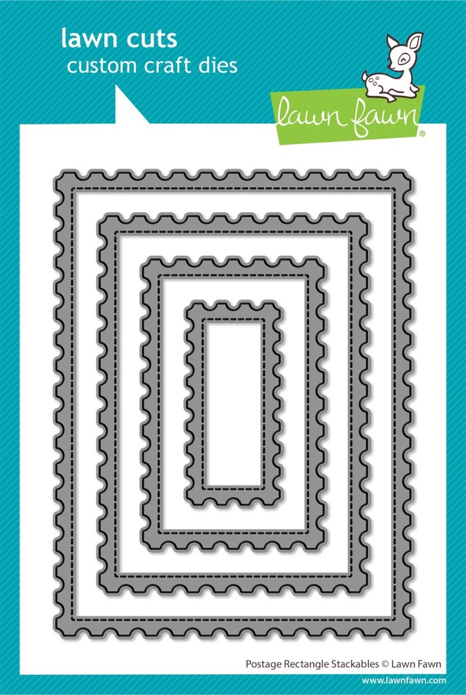 Postage Rectangle Stackables Die Set  by Lawn Fawn