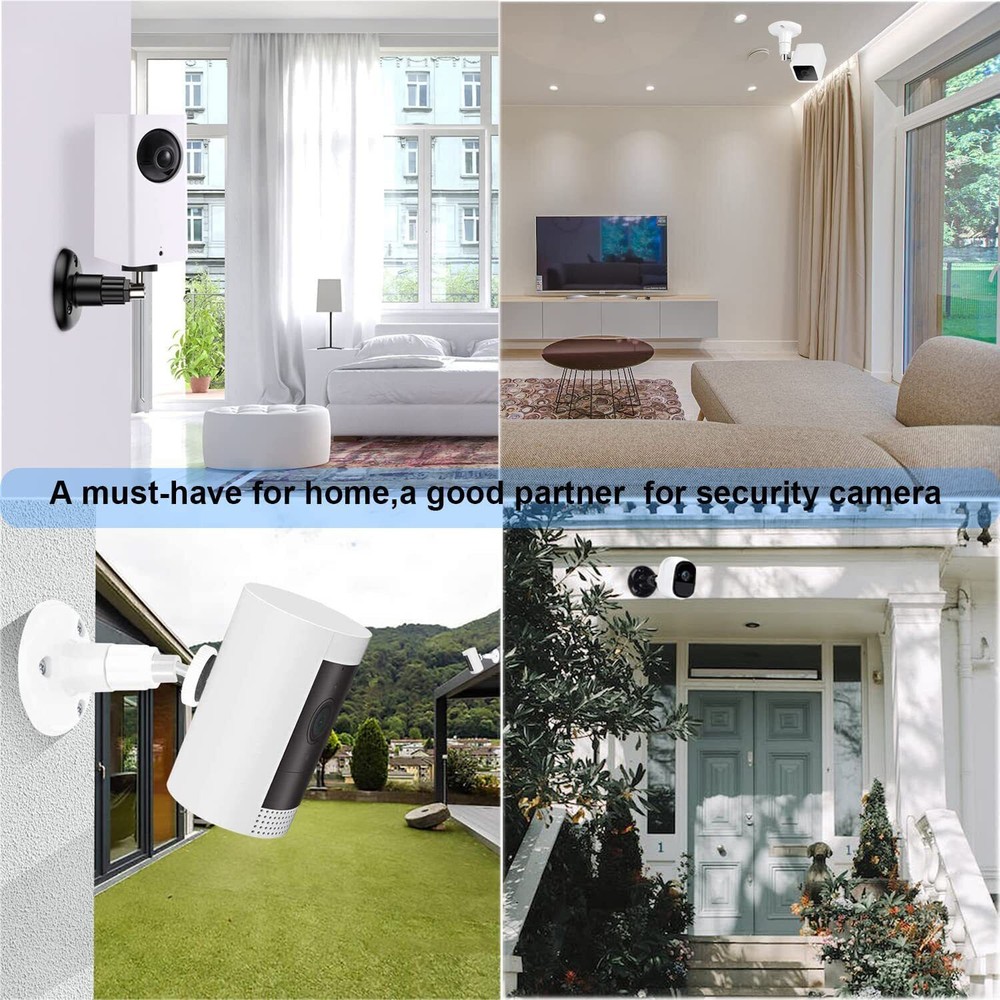 2/4pcs Universal Wall Mount Bracket for Security Camera with 1/4"Screw Connector