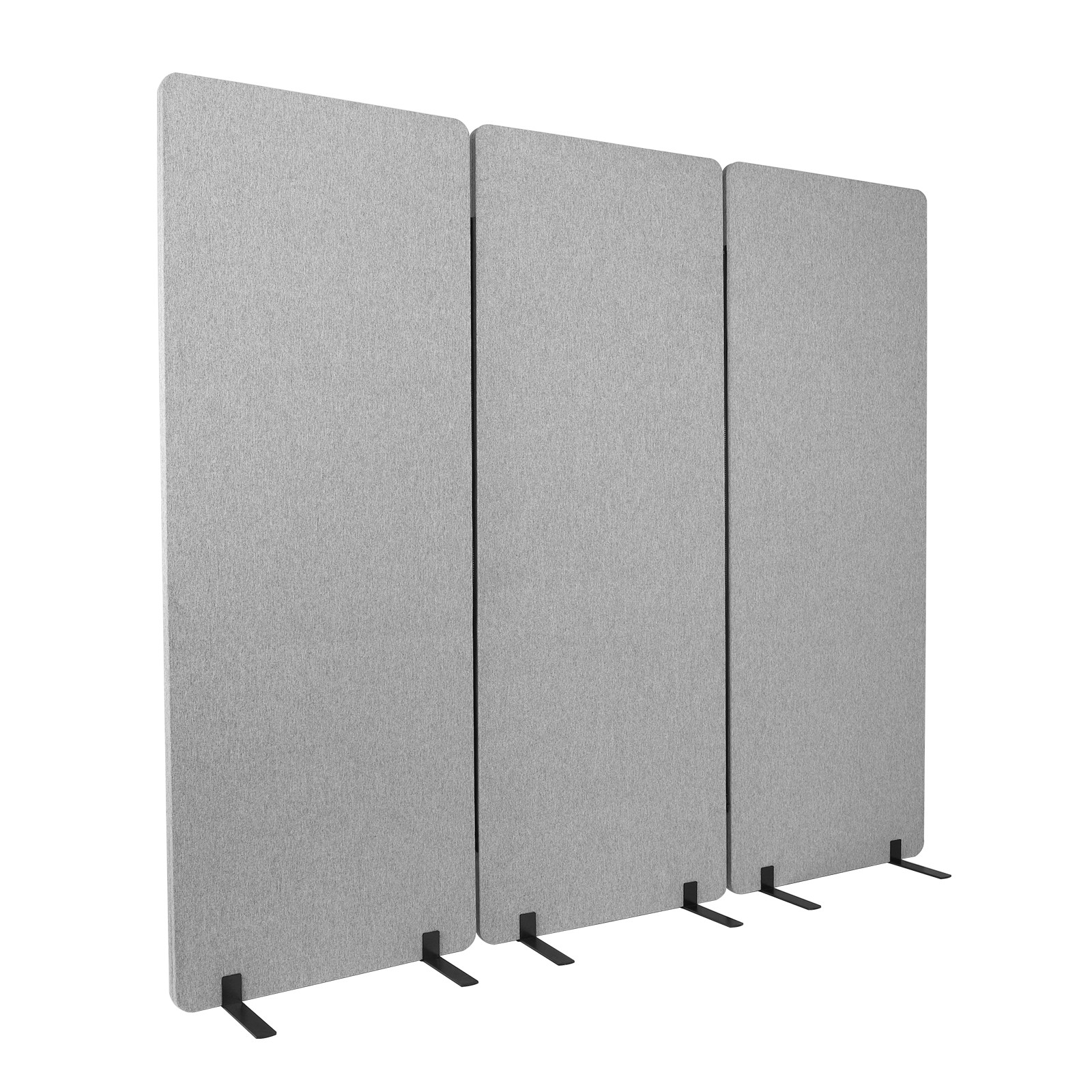 3 Panels Soundproof Privacy Panels Folding Room Divider for Dorm Studio Office