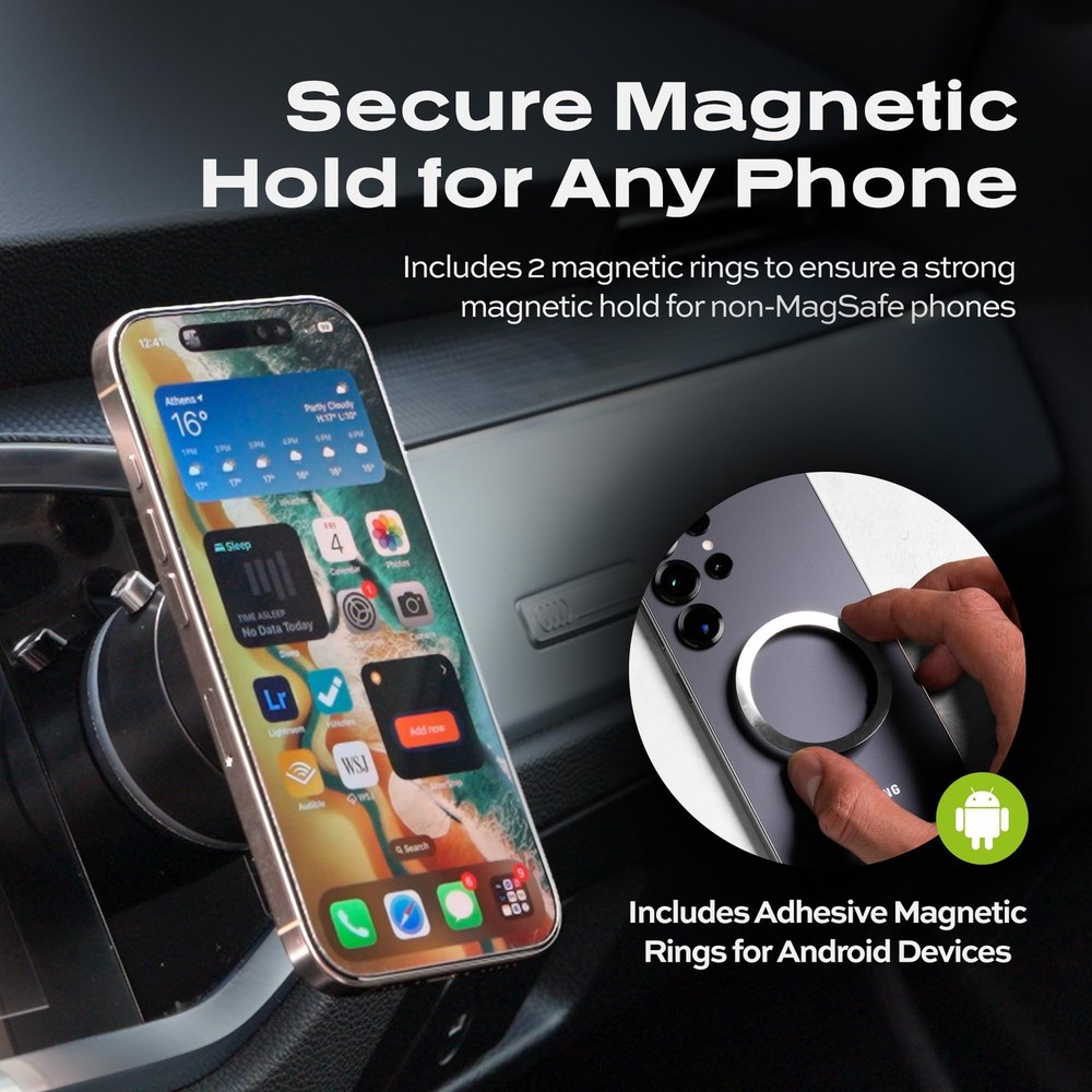 Statik HyperMount® Vacuum Phone Mount - Magnetic Holder, Compact