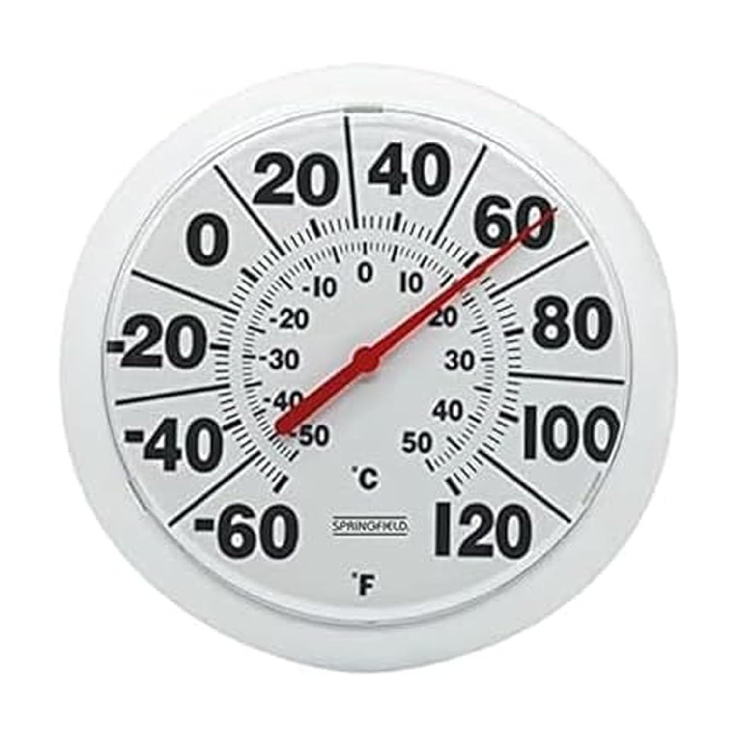 Indoor Outdoor Big and Bold Dial Thermometer, Wireless Thermometer with Easy to